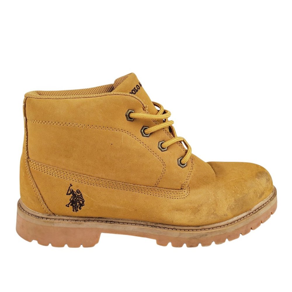 US Polo Assn Mens Lace Up Boots Brown Size 10 US O